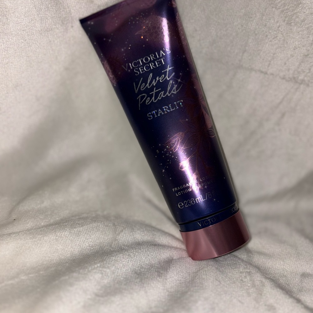 Victoria's Secret Velvet Petals Starlit Lotion - Purple and Pink